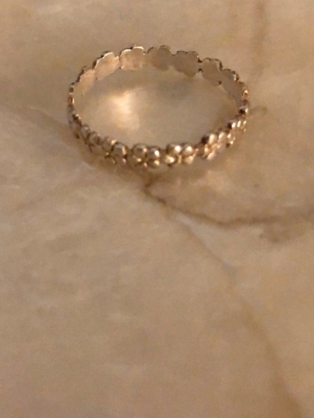 Dainty sterling silver ring